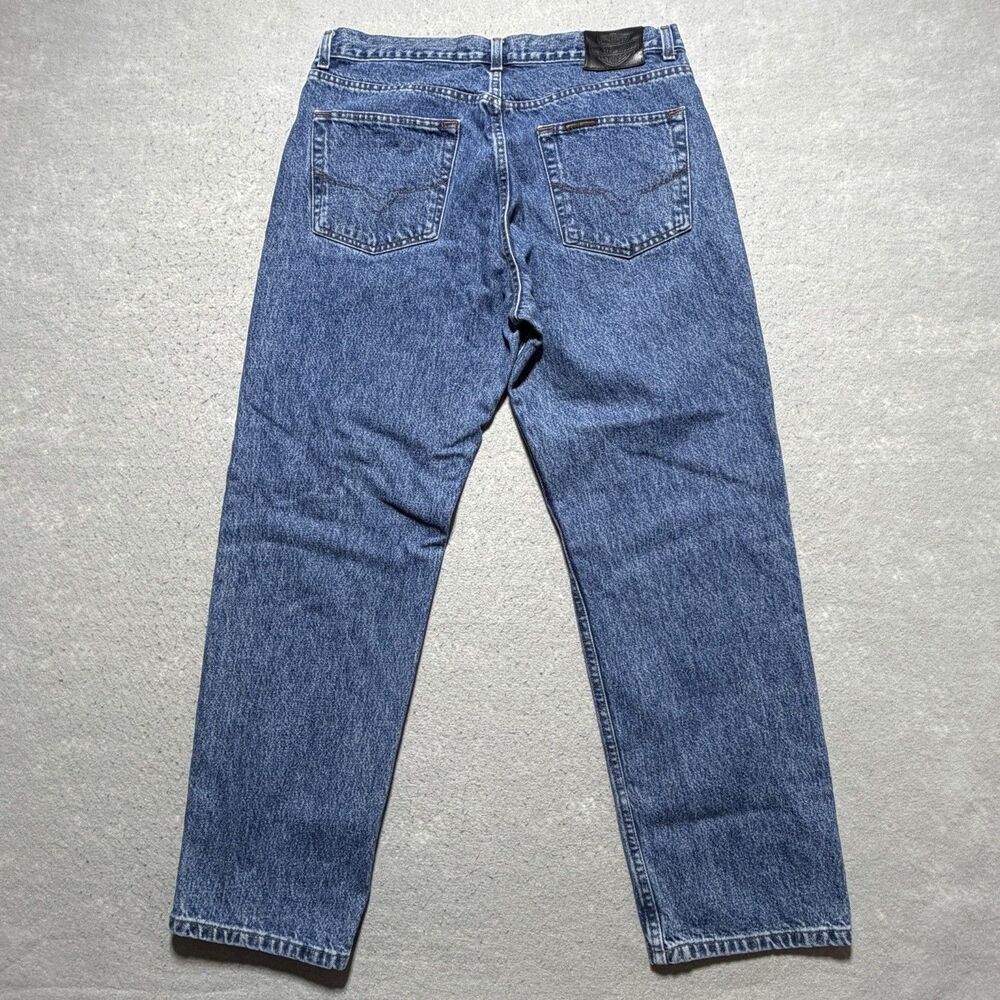 Harley Davidson Cotton Denim Dungarees 103819 Genuine Motorcycle Jeans 36 X 30